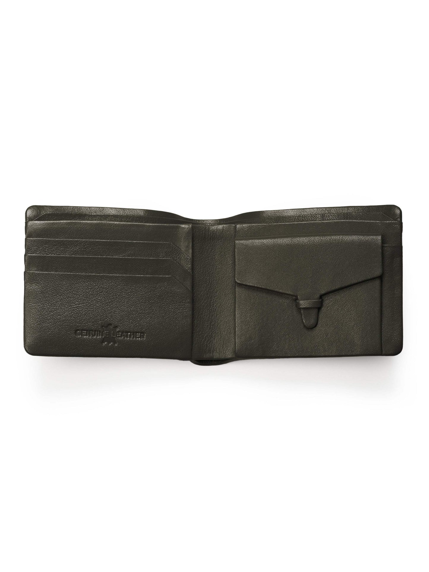 Olive Kodiak Bifold Wallet - Classy Leather Bags - Flyclothing LLC