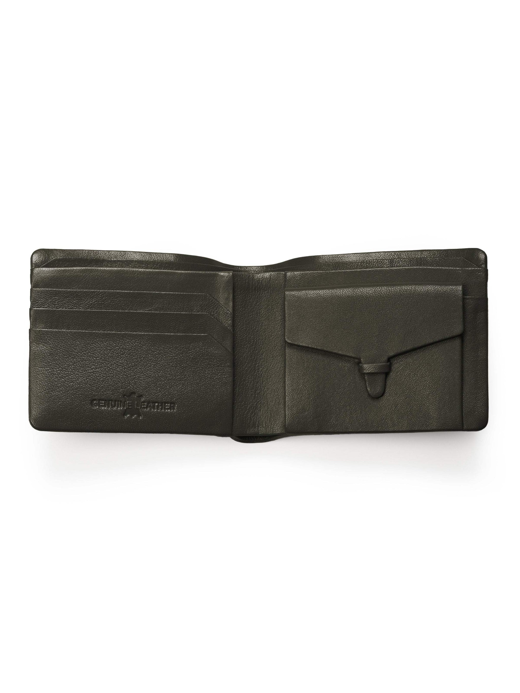 Olive Kodiak Bifold Wallet - Classy Leather Bags - Flyclothing LLC