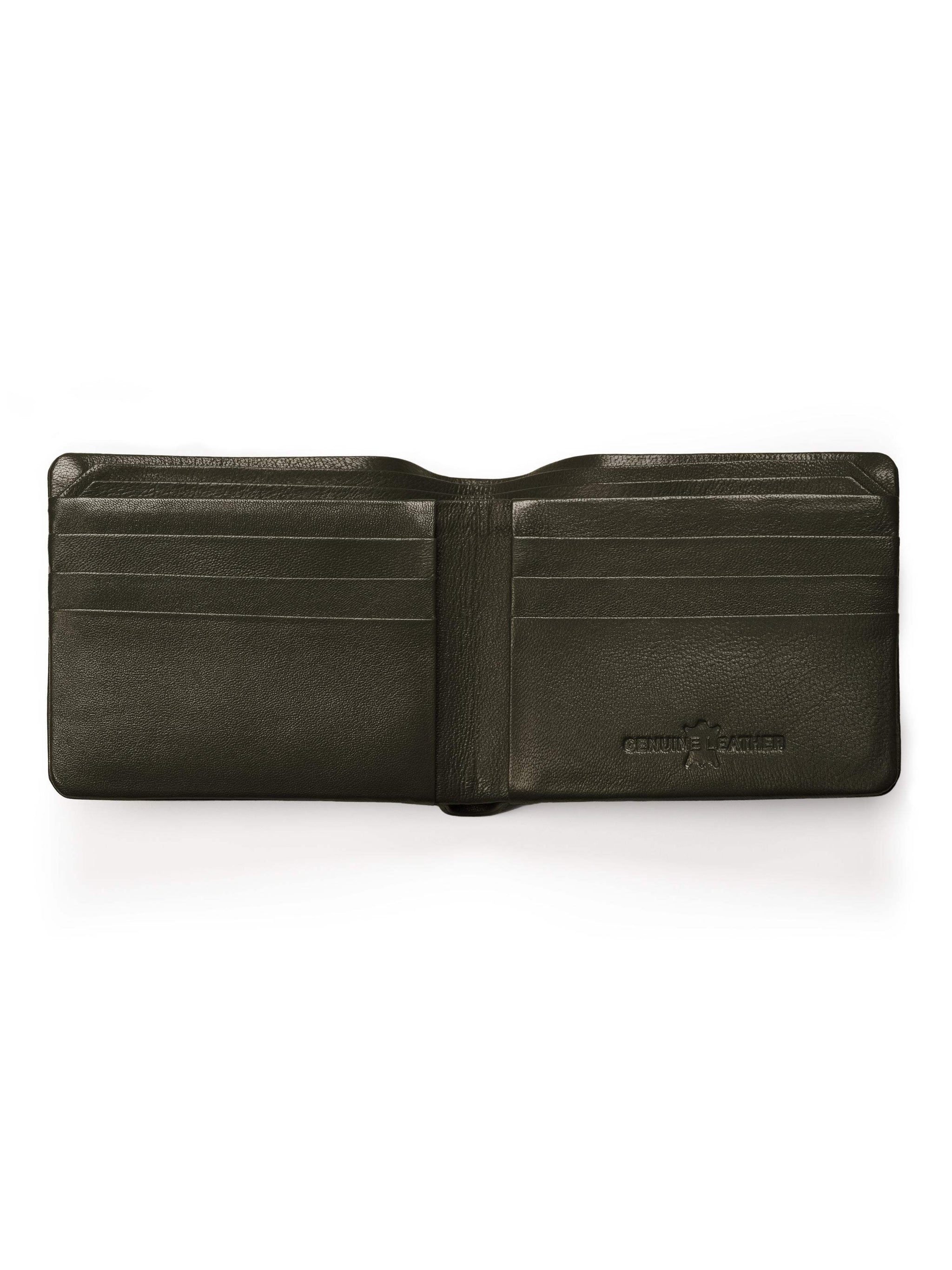 Olive Duke Bifold Wallet - Classy Leather Bags - Flyclothing LLC