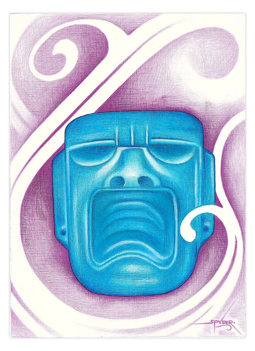 Black Market Art Company Olmec Jade Print