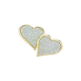 Druzy Heart Stud Earrings - Madeline Love - Flyclothing LLC