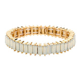 Rectangle Stone Stretch Evening Bracelet - Madeline Love - Flyclothing LLC