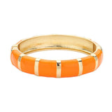 Enamel Bamboo Hinged Bangle Bracelet - Madeline Love - Flyclothing LLC