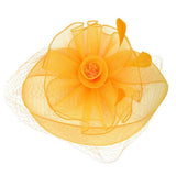 Feather Mesh Flower Fascinator Headband - Madeline Love - Flyclothing LLC