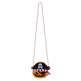 Halloween Pirate Pumpkin Beaded Mini Crossbody Bag - Madeline Love - Flyclothing LLC