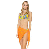 Mesh Net Triangular Sarong Scarf - Madeline Love - Flyclothing LLC