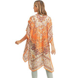 Patterned Cover Up Kimono Poncho - Madeline Love - Flyclothing LLC