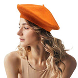 Solid Beret Hat - Madeline Love - Flyclothing LLC