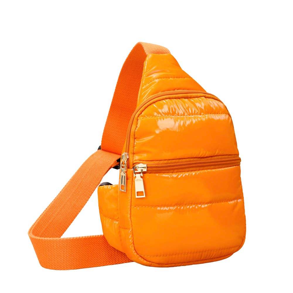Solid Puffer Mini Sling Bag - Madeline Love - Flyclothing LLC