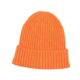 Solid Ribbed Cuff Beanie Hat - Madeline Love - Flyclothing LLC
