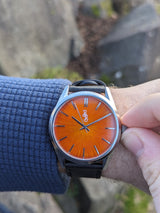 Orange Sunburst Watch - The Beyond Boring Watch Company - Flyclothing LLC