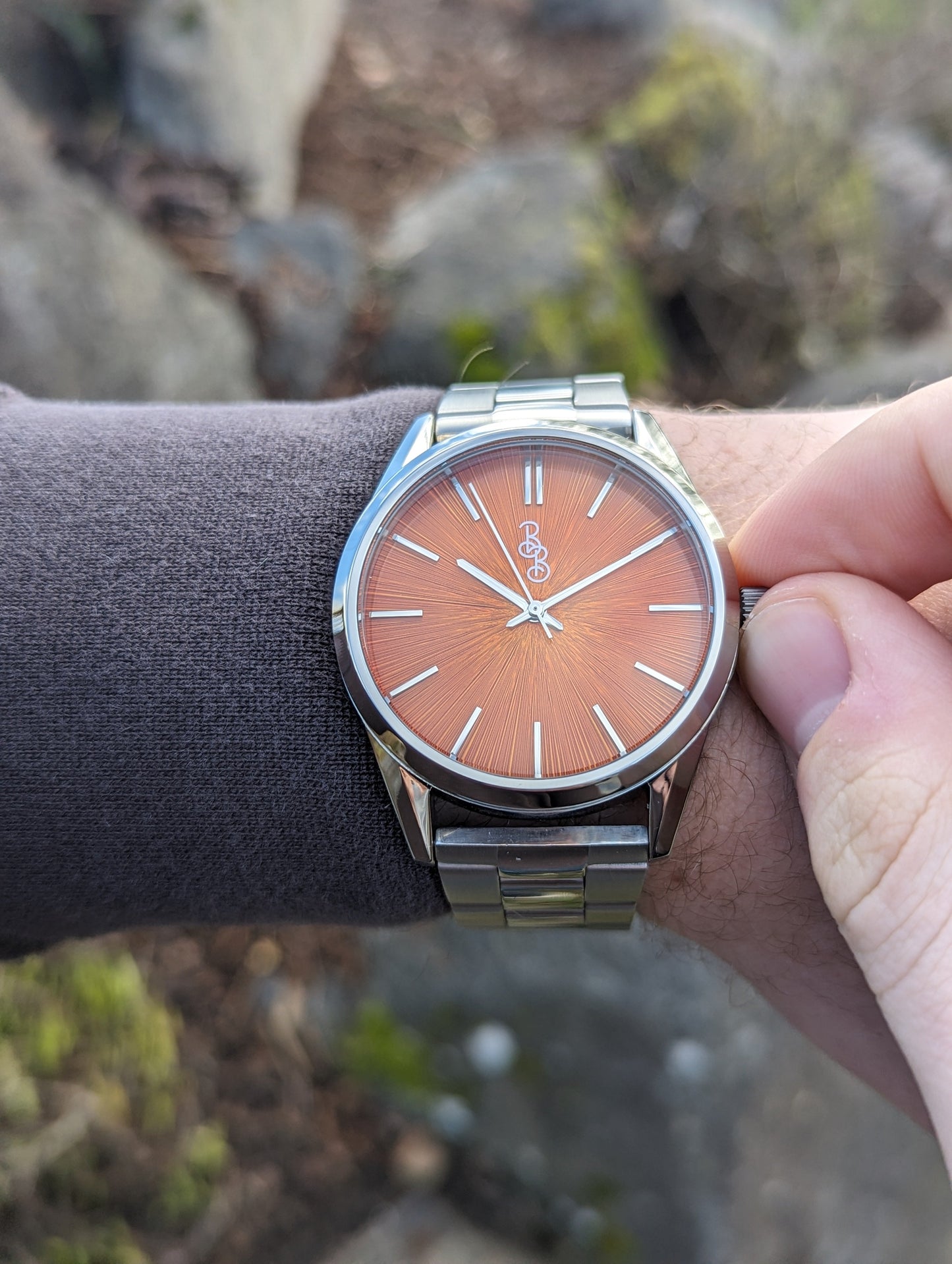 Orange Sunburst Watch - The Beyond Boring Watch Company - Flyclothing LLC