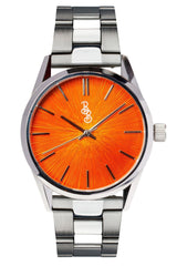 Orange Sunburst Watch - The Beyond Boring Watch Company - Flyclothing LLC