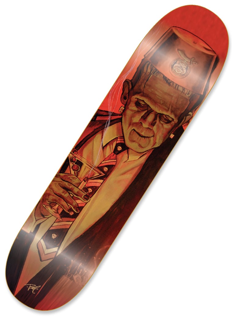 Black Market Art Company The Order Of The Bulldog & Skate Deck Print