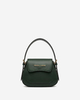 Ottavia (green) - Italian calf leather women's crossbody bag (with shoulder strap)