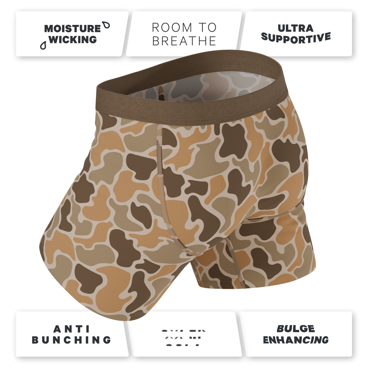 The Out Of Sight | Light Duck Camo Ball Hammock® Pouch Underwear - Shinesty - Flyclothing LLC