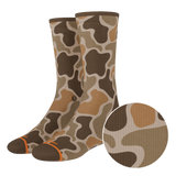 The Out Of Sight | Light Duck Camo Heel Hammock™ Crew Socks