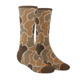 The Out Of Sight | Light Duck Camo Heel Hammock™ Crew Socks