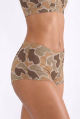 The Out Of Sight | Light Duck Camo Modal Boyshort Underwear