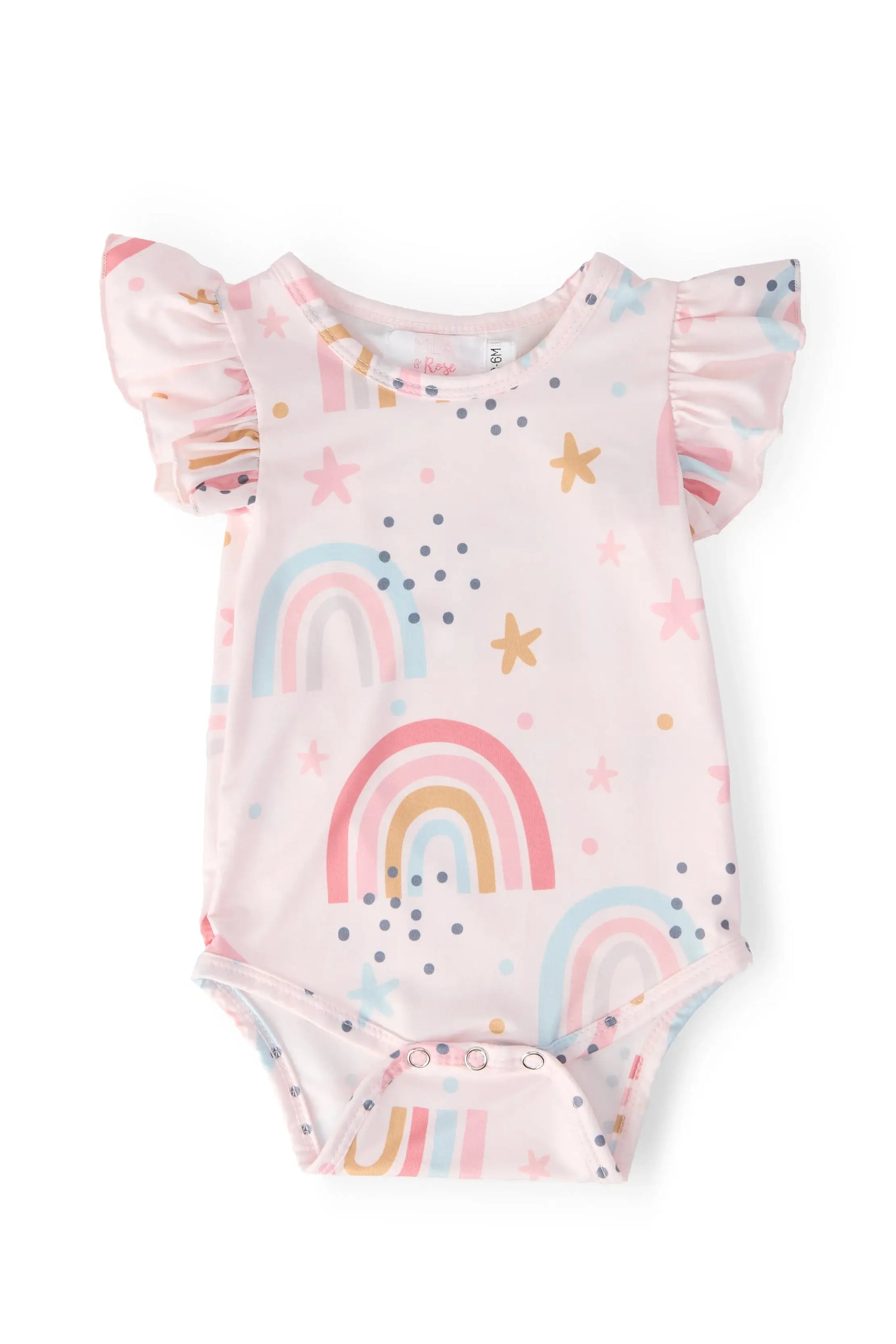 Over the Rainbow S/S Flutter Bodysuit - Mila & Rose ® - Flyclothing LLC