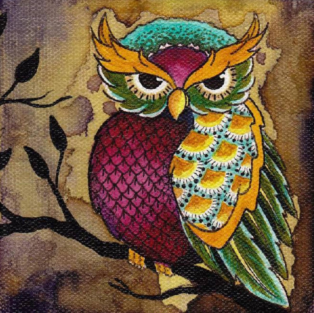 Black Market Art Company Owl Print