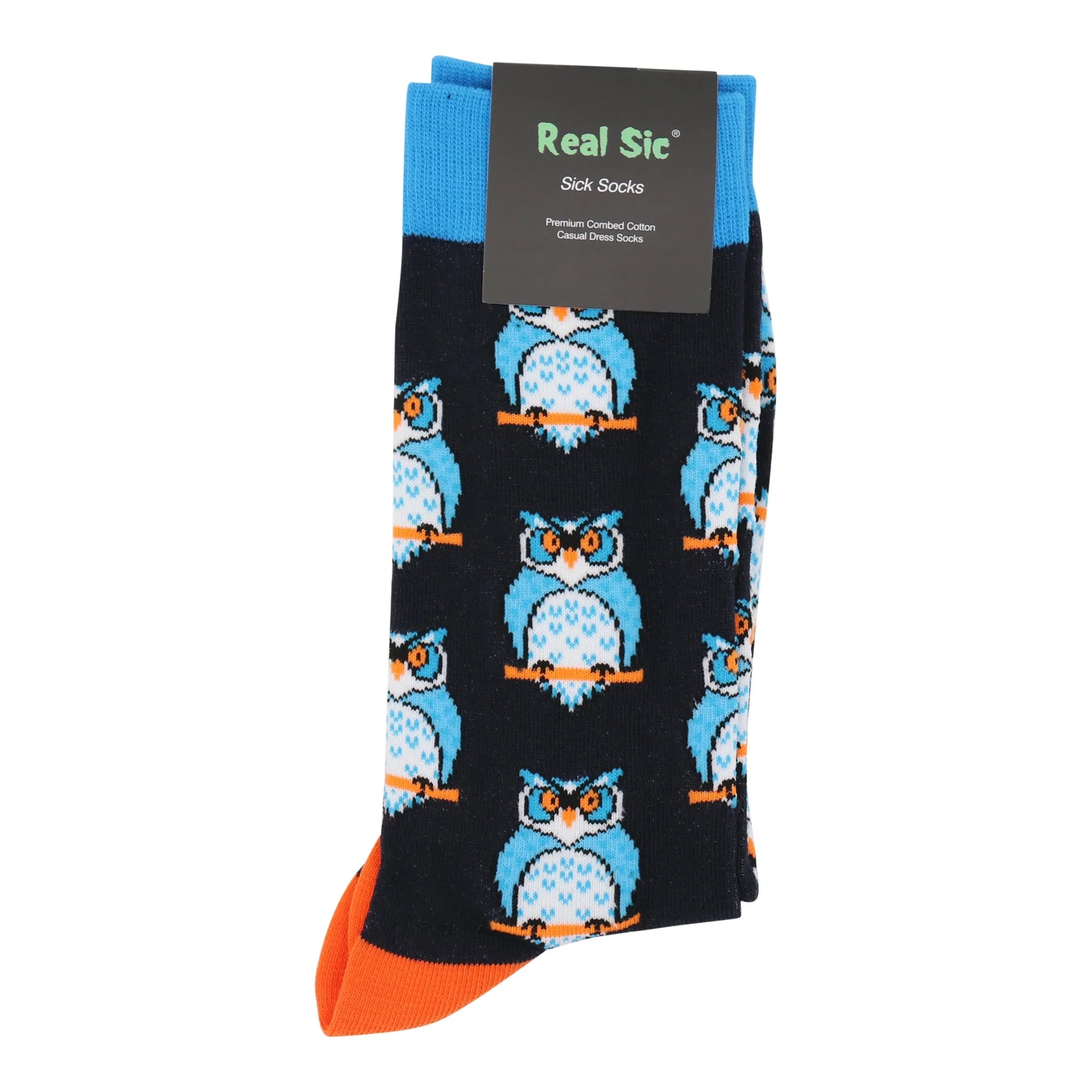 Owl Socks - Comfy Cotton for Men & Women - Real Sic - Flyclothing LLC
