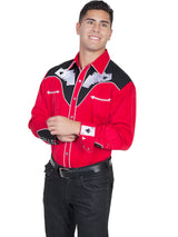 Scully RED FOUR ACE EMBROIDERY SHIRT - Scully Leather - Flyclothing LLC