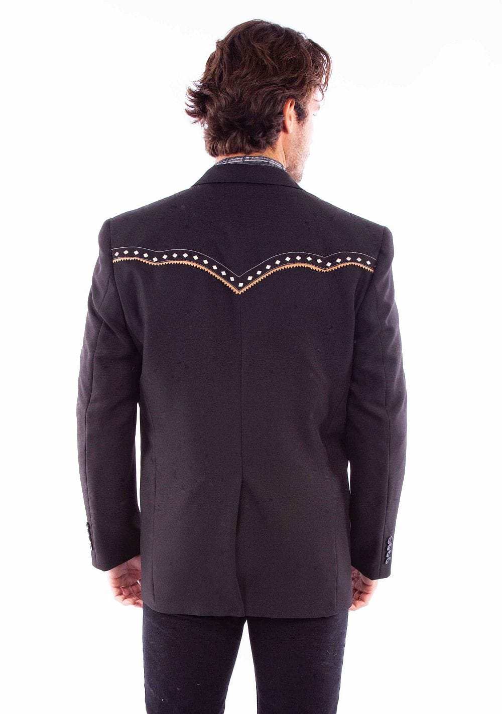 Scully Leather Western Scully Diamond Yoke Blazer Long - Scully Leather - Flyclothing LLC