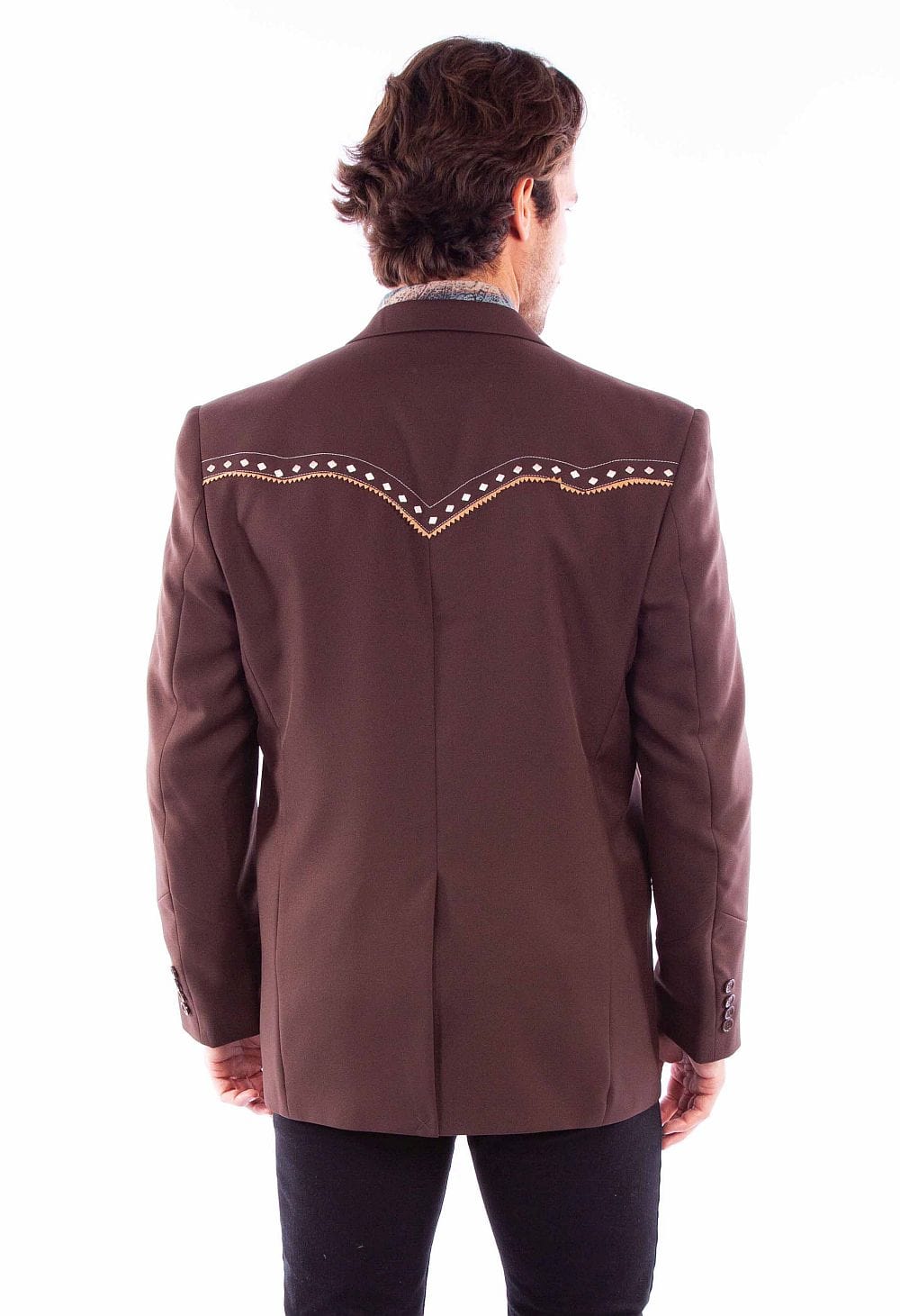 Scully Leather Western Scully Diamond Yoke Blazer Long