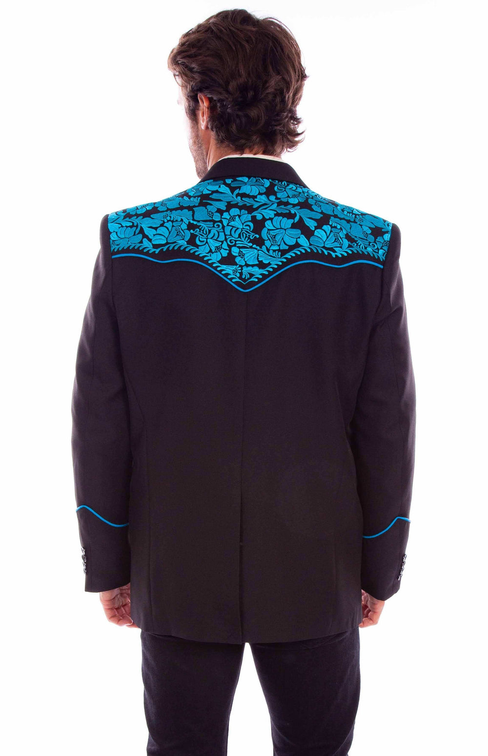 Scully Leather Western Scully Floral Emb. Blazer - Scully Leather - Flyclothing LLC