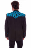 Scully Leather Western Scully Floral Emb. Blazer - Scully Leather