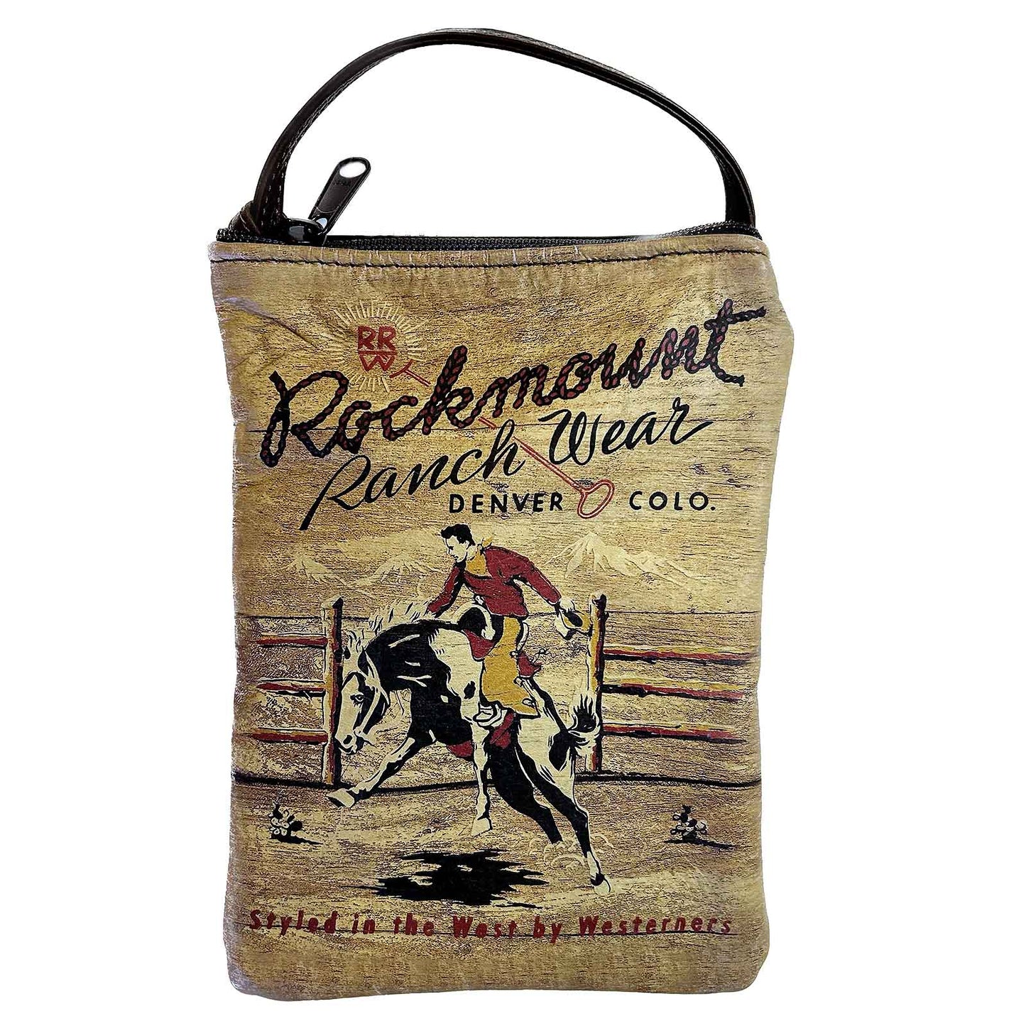 Rockmount Bronc Leather Western Purse with Black Back - Rockmount Clothing - Flyclothing LLC