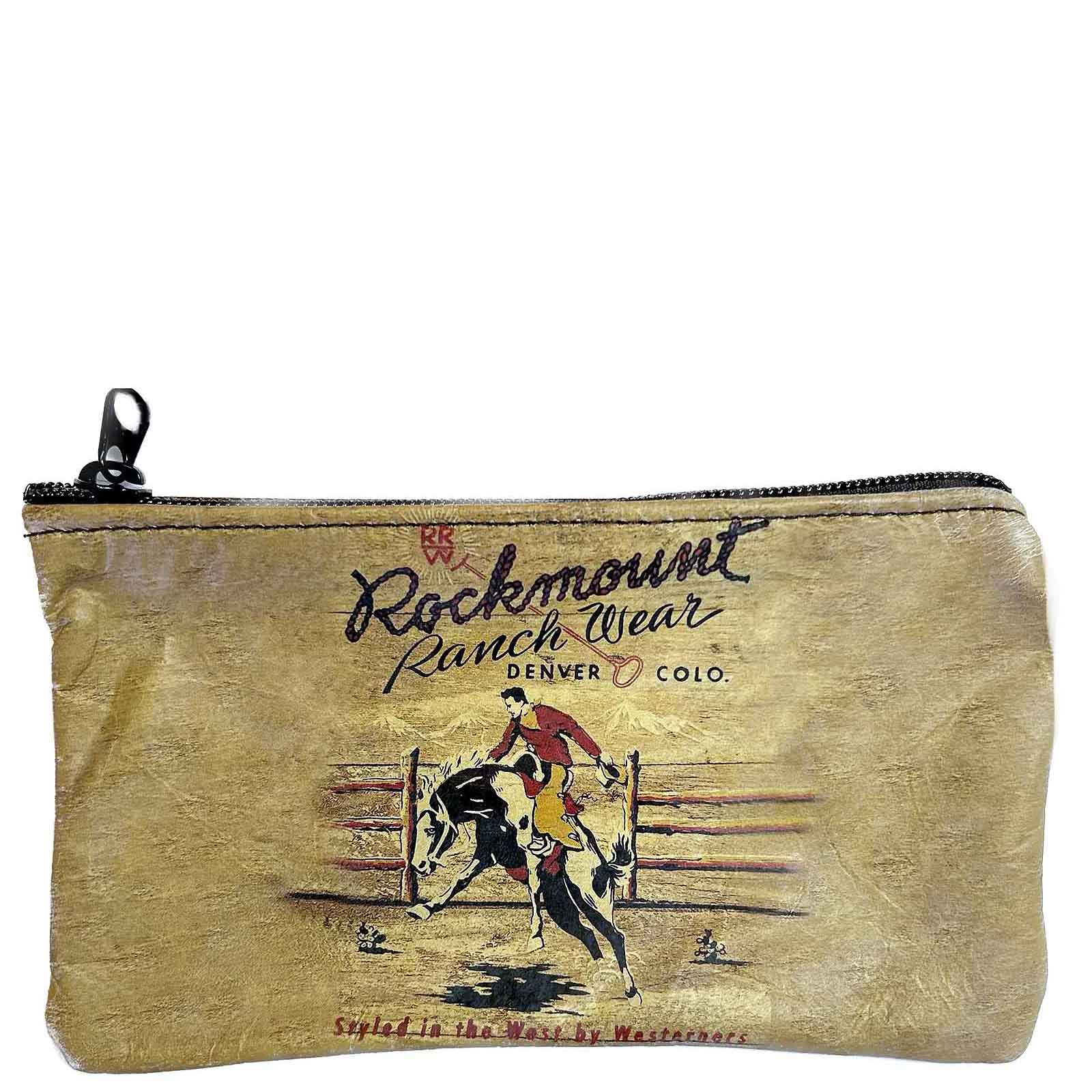 Rockmount Bronc Leather Western Cosmetic Purse - Rockmount Clothing - Flyclothing LLC