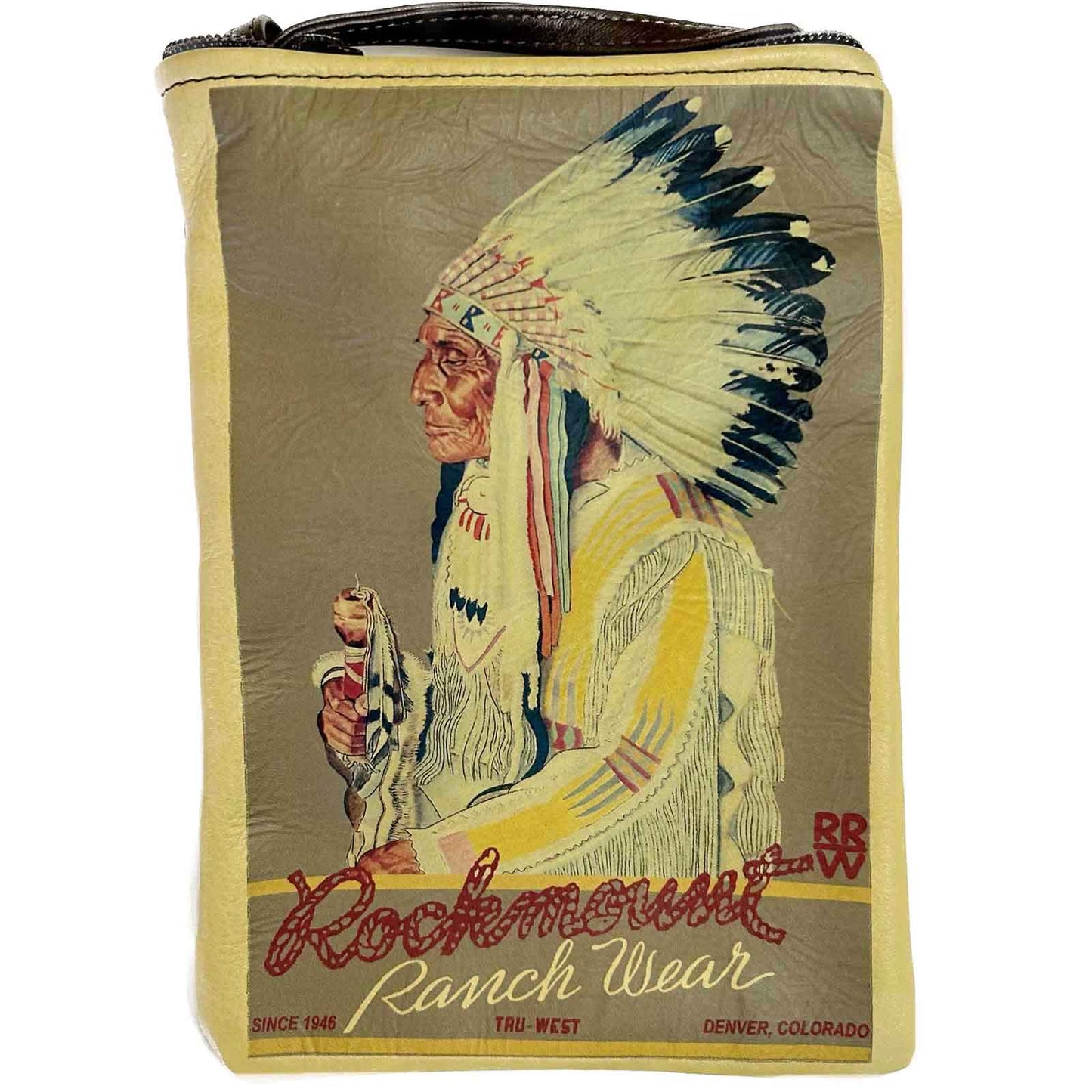 Rockmount Ranch Wear Vintage Indian Chief Leather Western Purse - Rockmount Clothing - Flyclothing LLC