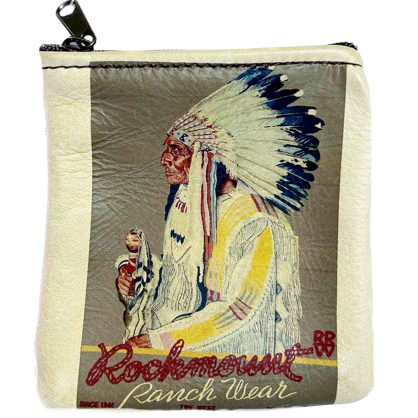 Rockmount Ranch Wear Vintage Indian Chief Leather Western Coin Purse - Rockmount Clothing - Flyclothing LLC