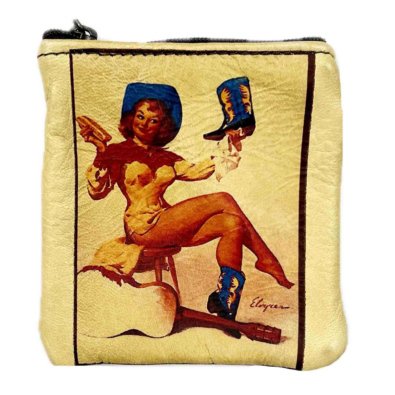 Rockmount Ranch Wear Pin-Up Cowgirl Boot Shine Leather Western Coin Purse - Rockmount Clothing - Flyclothing LLC