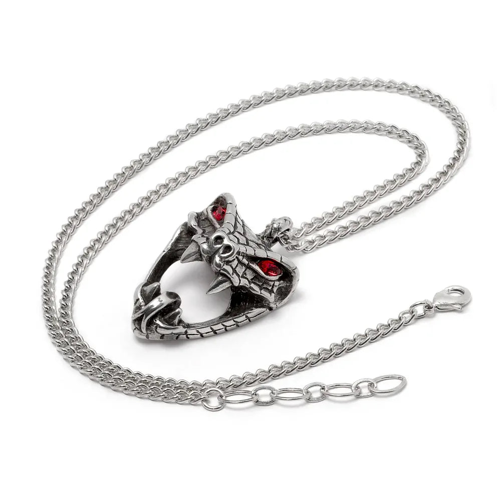 Alchemy Gothic Snake Bite (Naeddre) Necklace - Alchemy Gothic - Flyclothing LLC