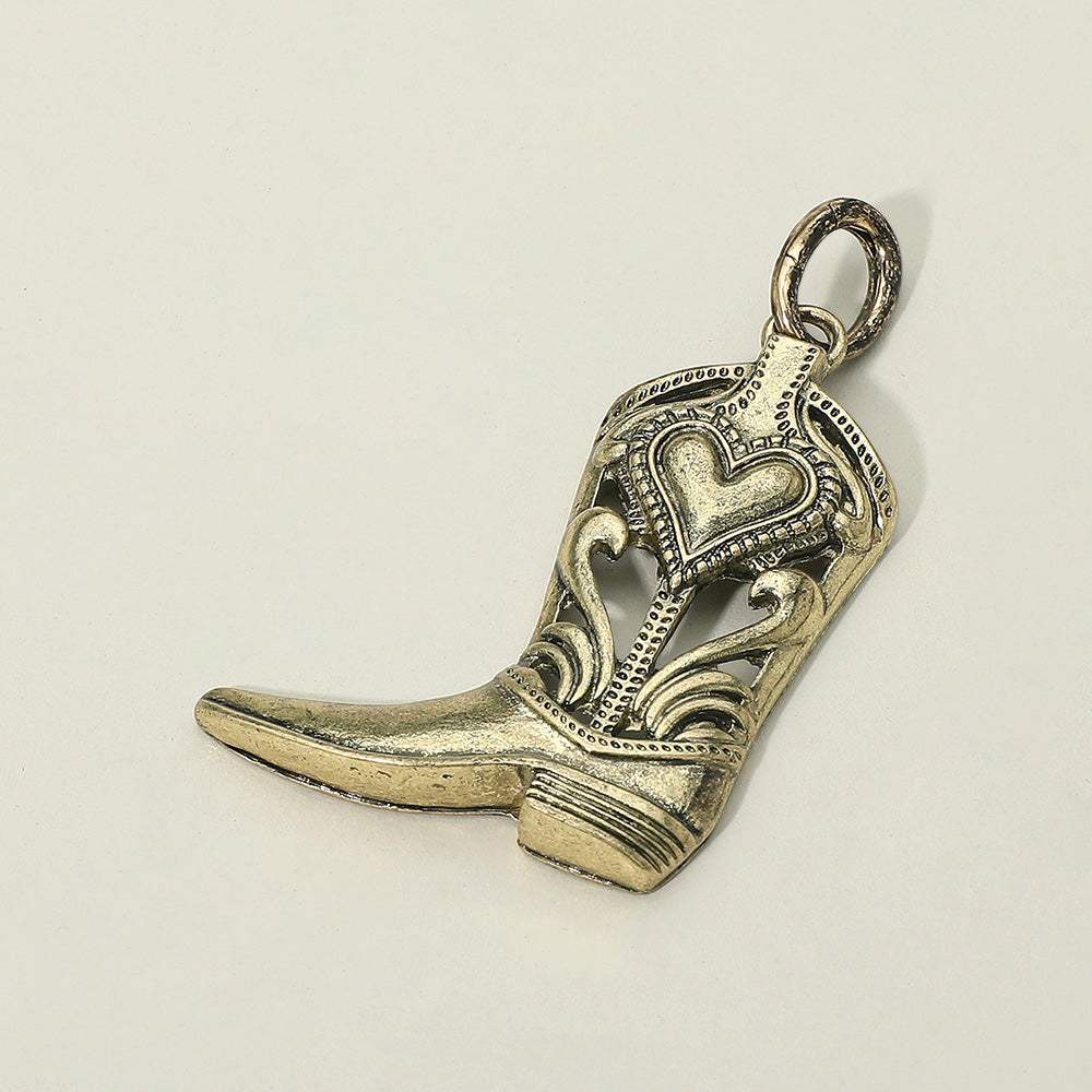 Western Cowboy Boot Pendant Charm - Madeline Love - Flyclothing LLC