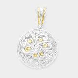 Metal Floral Filigree Magnetic Pendant - Madeline Love - Flyclothing LLC