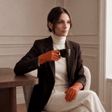 P2666 (orange) – Women’s unlined Italian lambskin leather dress gloves