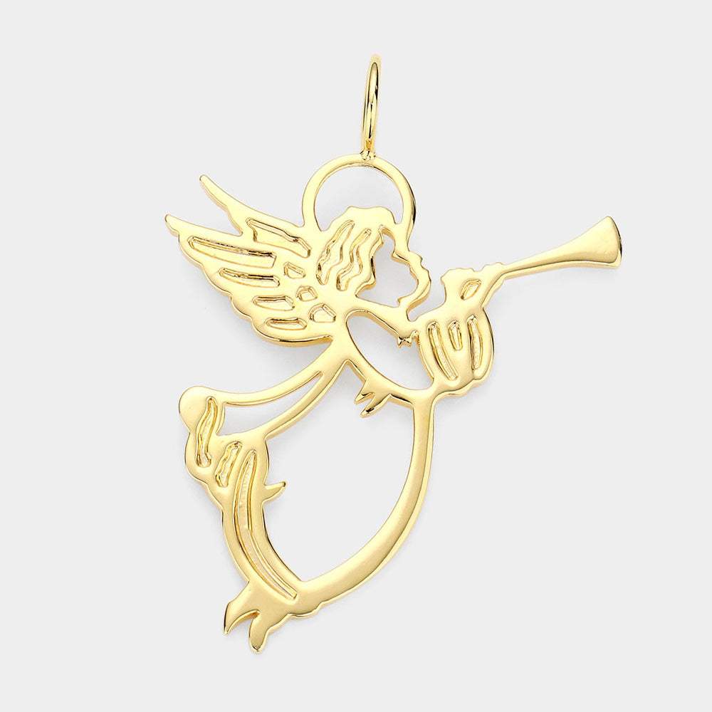 Cut Out Metal Angel Pendant - Madeline Love - Flyclothing LLC