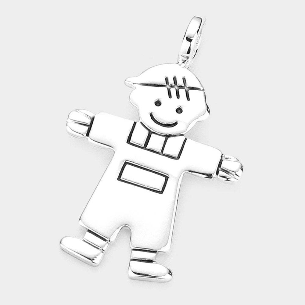 Metal Boy Pendant - Madeline Love - Flyclothing LLC