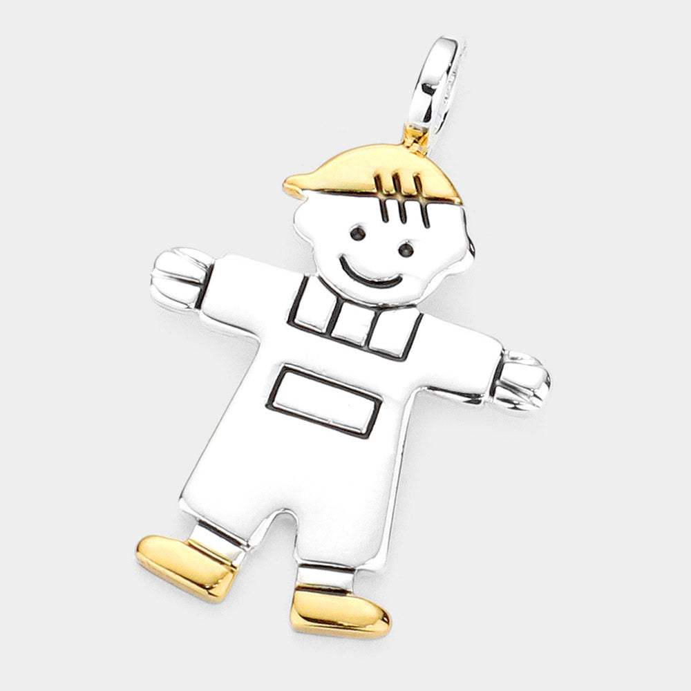 Metal Boy Pendant - Madeline Love - Flyclothing LLC