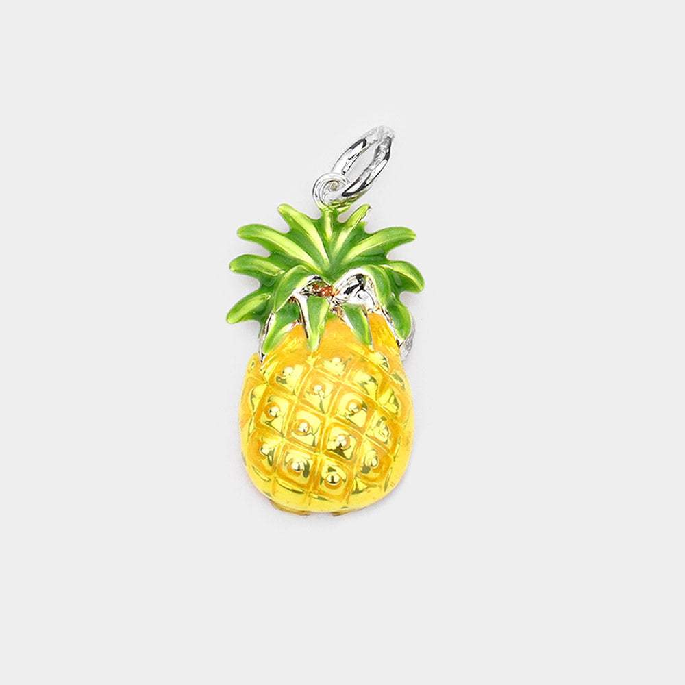 Enamel Metal Pineapple Pendant - Madeline Love - Flyclothing LLC