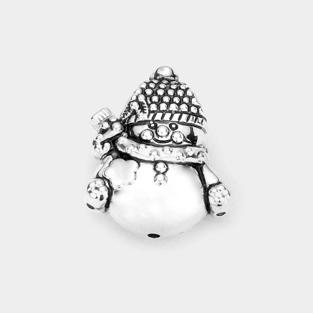 Metal SnowMan Pendant - Madeline Love - Flyclothing LLC