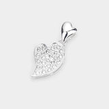 Rhinestone Paved Metal Heart Pendant - Madeline Love - Flyclothing LLC