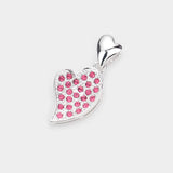 Rhinestone Paved Metal Heart Pendant - Madeline Love - Flyclothing LLC