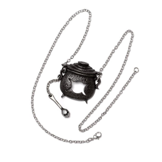 Alchemy Gothic Witches Cauldron Necklace - Alchemy Gothic