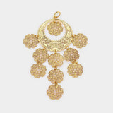 Antique Detailed Metal Link Pendant - Madeline Love - Flyclothing LLC
