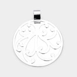 Pattern Detailed Metal Round Layered Pendant - Madeline Love - Flyclothing LLC